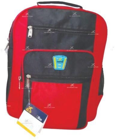Plain High Backpack School Bag, Color : Red
