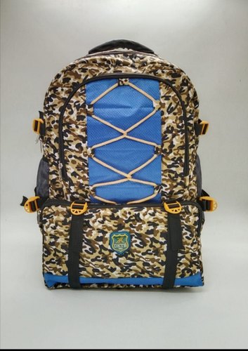 DKTB Printed Polyester Trekking Rucksack Bag, Size : 20x14inch