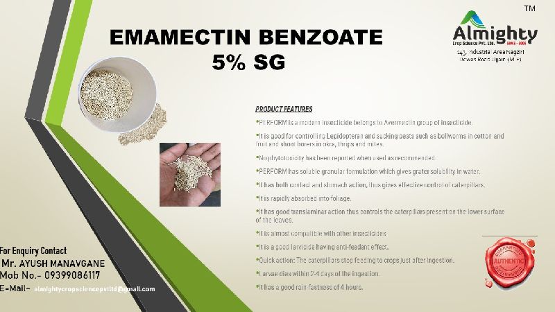 Emamectin Benzoate 5% SG