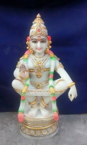 Marble Ayyappa Swami Statue