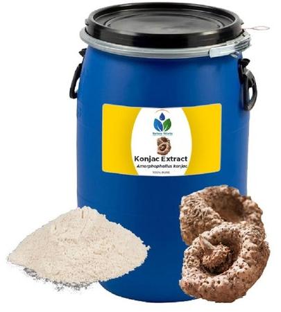 Natura Vitalis Konjac Extract Powder, Packaging Size : 60 kg, Packaging Type : Drum