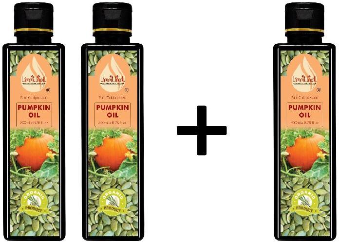 Buy 2 Get 3 Pure Cold Pressed Pumpkin Oil (Pack of 3)-200ml