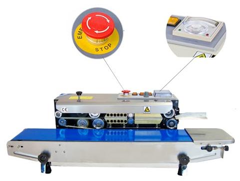 Stainless Steel Horizontal Continuous Band Sealer, Voltage : 220V AC Supply