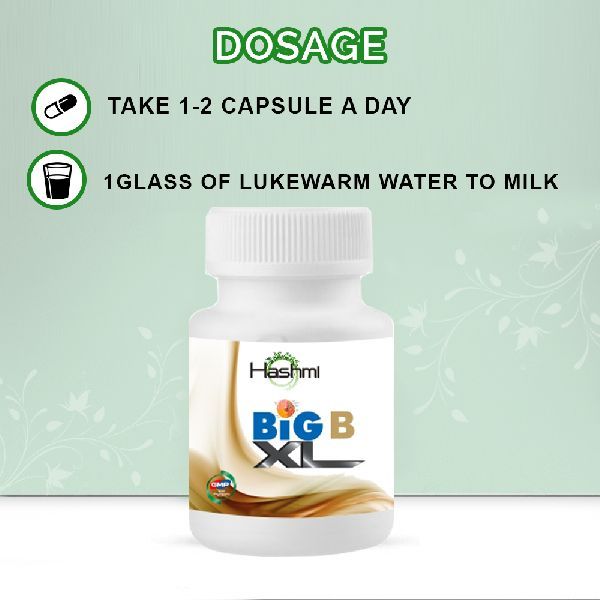 Big B Capsule Helps To Increase The Breast Size In Best Fuller Shape 20 Capsules In A Bottle