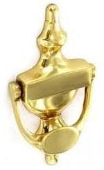 Polished brass hardware door knocker, Certification : ISO 9001:2008 Certified
