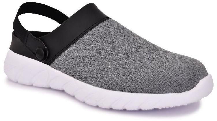 Canvas Mens Grey Clogs Sandal, Lining Material : Cotton Fabric