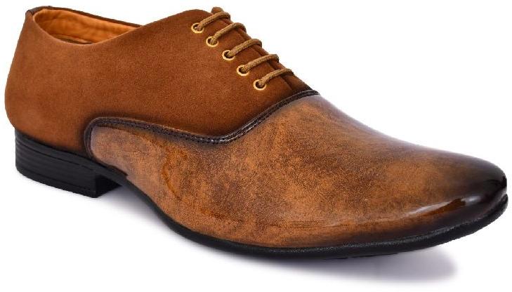 Mens Tan Patent Party Wear Shoes, Size : US 6, 7, 8, 9, 10