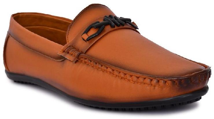 Neoron Men's Tan Loafers Shoes, Size : US 6, 7, 8, 9, 10