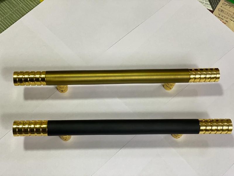 GD Twister Brass Door Handle, Color : Black, Golden