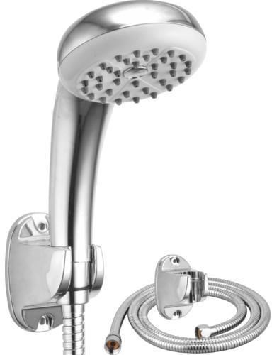 Stainless Steel Non Coated Hand Shower with Hook, for Used bathing, Feature : Hard Structure, Light Weight