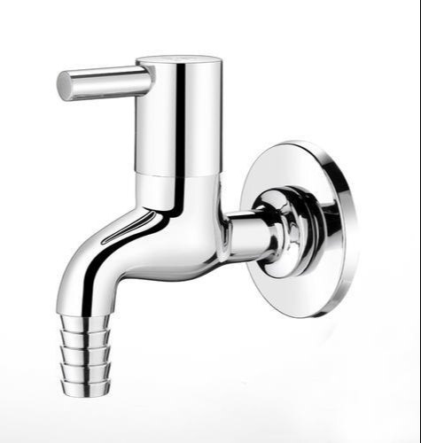 Polished Stainless Steel Nozzle Bib Tap, for Bathroom, Packaging Type : Paper Box
