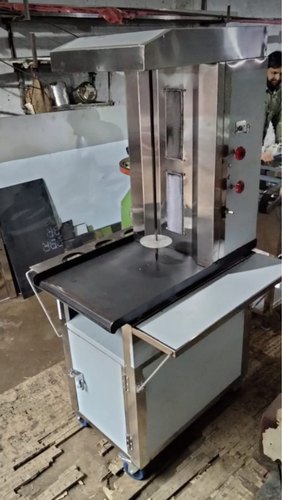 Stainless Steel Semi-Automatic Shawarma Machine, Voltage : 240 V