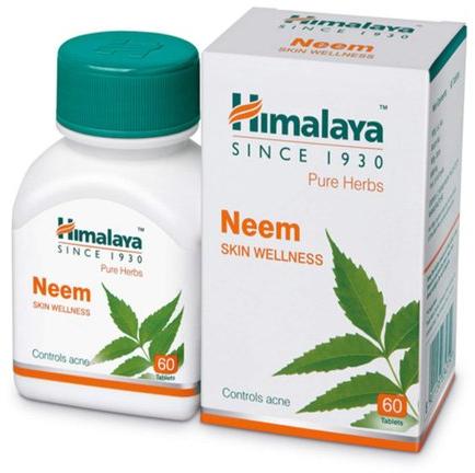 Himalaya Neem Tablets, Packaging Size : 60 Tabletts