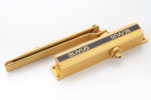 Blivus Polished Aluminium Golden Finish Door Closer, Size : Standard