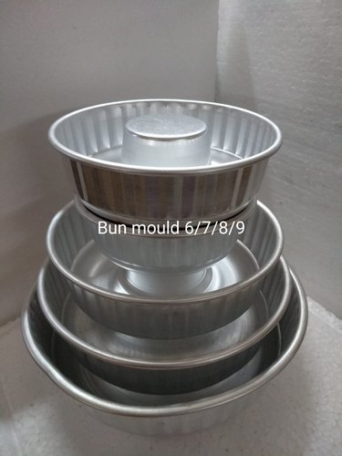 Aluminum Bun Cake Mould Pan, Feature : Round Shape
