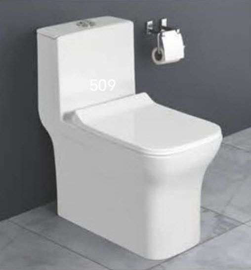A-509 One Piece Toilet Seat, Color : White