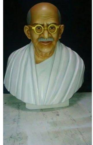 1 Feet Marble Mahatma Gandhi Bust, for Dust Resistance, Shiny, Pattern : Painted