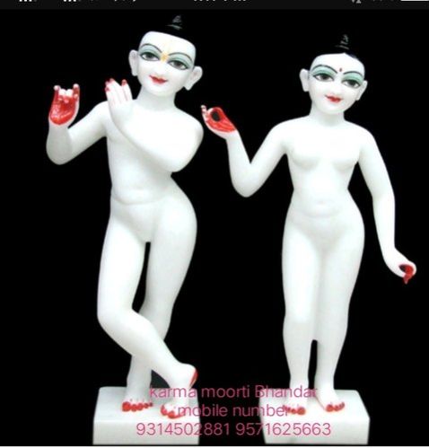 Marble Radha Krishna Statue