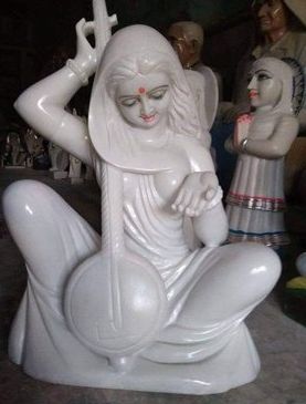 Marble Meera Bai Statue