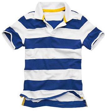 Half Sleeve Mens Polo T-Shirt, Pattern : Striped