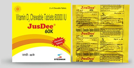 Jusdee 60K Chewable Tablets