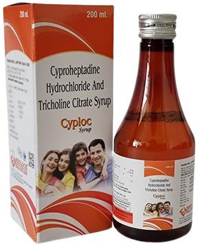 CYPROHEPTADINE HCL  TRICHOLINE CITRATE SOLUTION SYRUP