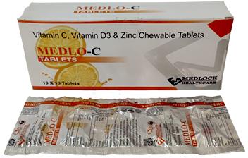 Vitamin C Vitamin D3 & Zinc Chewable Tablet