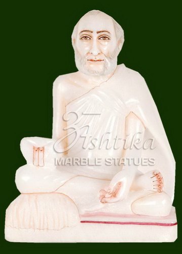 Marble Rajendra Suri Statue, for Interior Decor, Exterior Decor, Color : White