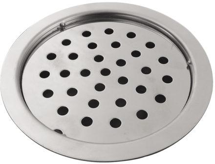 Polished Stainless Steel Drain Flat Round, for Fittings, Size : 45-60mm, 125mm