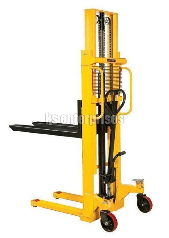 Yellow Hydraulic Manual Stacker, For Industrial, Capacity : 3-5tons, 5-7tons