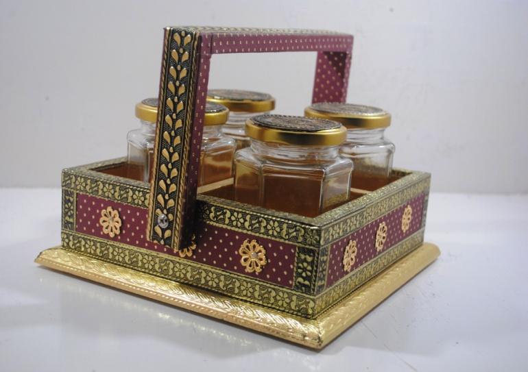 Rectangular Non Polished Brass designer box wholesalers, for Packing Gift, Size : 11x11x6