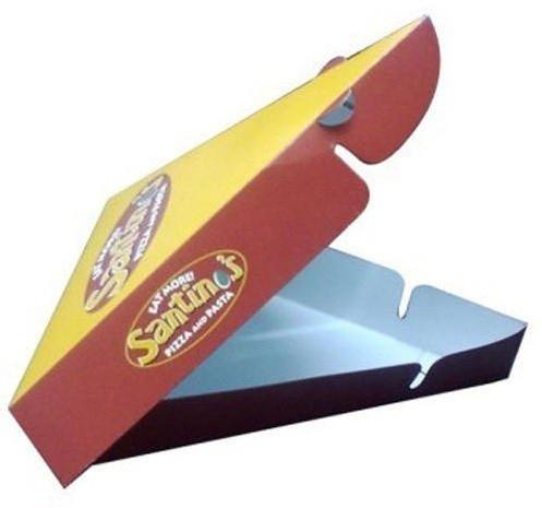 Triangle Paper Printed Pizza Slice Box