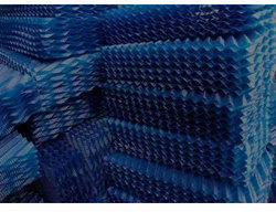 Double Edge Fold PVC Fills, Color : Blue