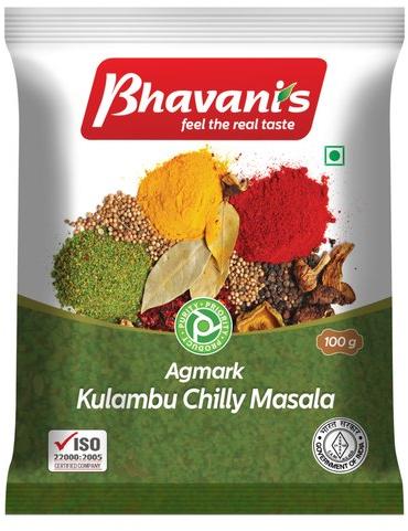 Bhavani's Kulambu Chilly Powder, Certification : FSSAI Certified