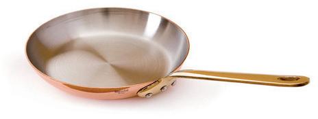 Copper Steel Fry Pan, Handle Length : 12 Inch