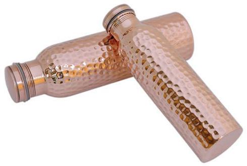 Pure Copper Hammered Bottle