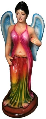 Dhanwanti Handicraft Fiber Paint Coated Angel Decorative Statue, Packaging Type : Box