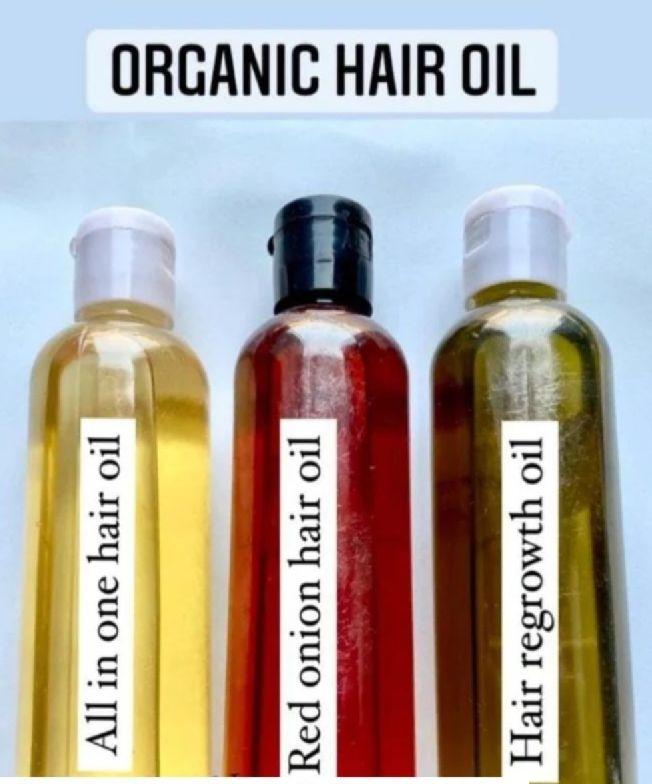 Pramukh Natural ingredients Organic Hair oil, Packaging Type : Plastic Bottle