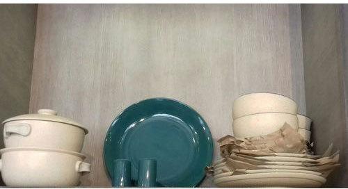 Ahaana Craft Ceramic Dinner Set, Color : Green, White