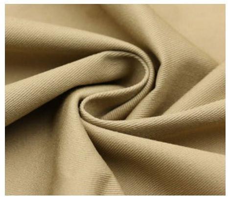 Pure Cotton Khaki Fabric