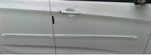 Stymarko Unbreakable Car Side Beading, Color : White, Silver