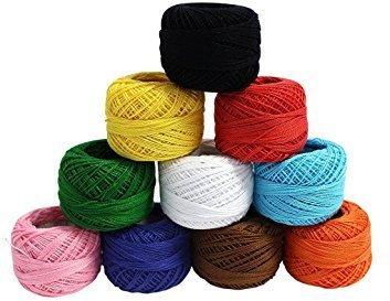 Plain Double Twist Cotton Knitted Yarn, Lustre : Super Bright
