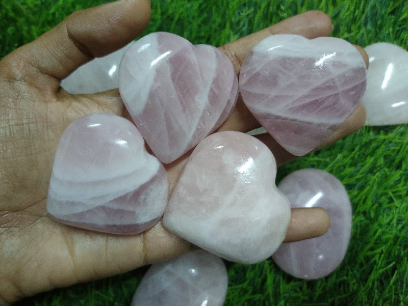 Rose Quartz Heart Stone