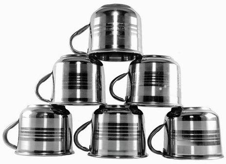 Stainless Steel Tea Cup Set, for Home