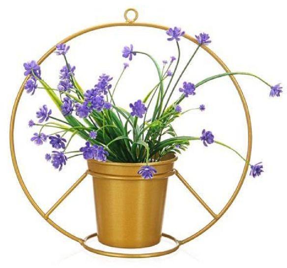 Powder coated Iron Metal hanging planter pot, for Balcony, Home, Hotel, Indoor, Capacity : 0-10ltr