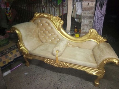 Fiber Wedding Sofa, Color : White, Golden