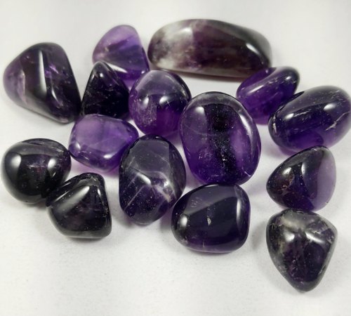 Amethyst Tumble Stone, Color : Purple