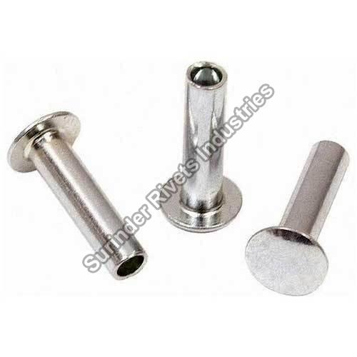 Polished Aluminium Hollow Rivets, for Fittngs Use, Color : Grey