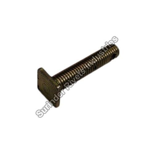 Polished Mild Steel Square Head Bolts, Color : Grey