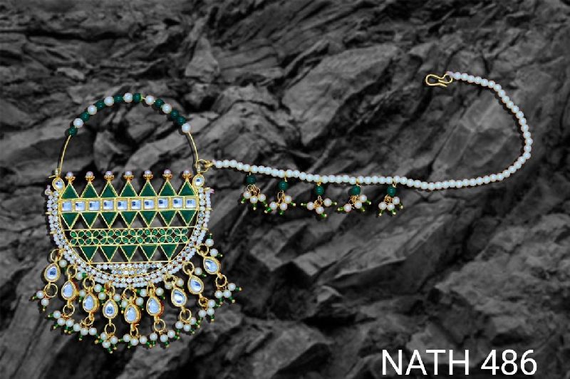 Metal 486 Imitation Nath, Occasion : Party Wear